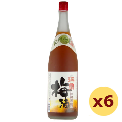 沖縄黒糖使用梅酒 12度,1800ml ×6本セット / 瑞泉酒造