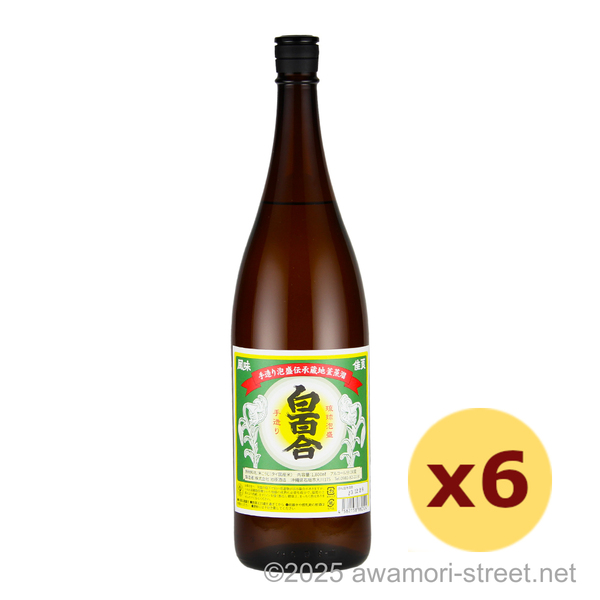 白百合 30度,1800ml x 6本セット / 池原酒造