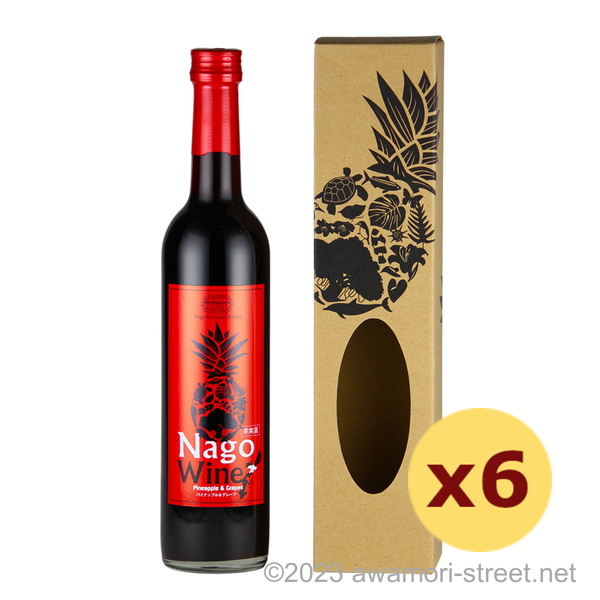 名護ワイン 赤 10度,500ml x 6本セット / 名護パイナップルワイナリー