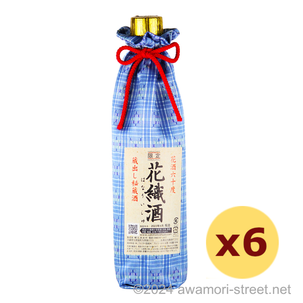 花酒 花織酒 与那国 60度,500ml x 6本セット / 崎元酒造