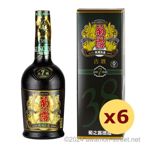 菊之露 7年古酒 38度,720ml x 6本セット / 菊之露酒造