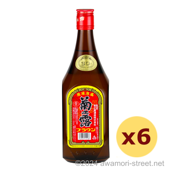 菊之露 ブラウン 30度,720ml x 6本セット / 菊之露酒造