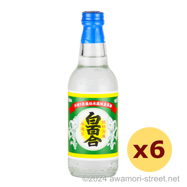 白百合 30度,360ml ハーフボトル x 6本セット / 池原酒造
