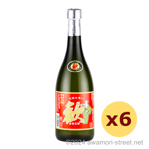 歓 25度,720ml x 6本セット / 識名酒造