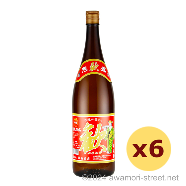 歓 25度,1800ml x 6本セット / 識名酒造