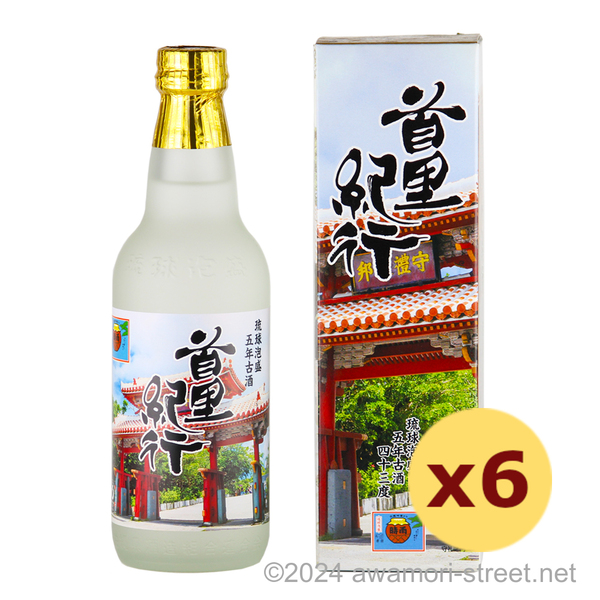 首里紀行 時雨 5年古酒 43度,360ml ハーフボトル x 6本セット / 識名酒造