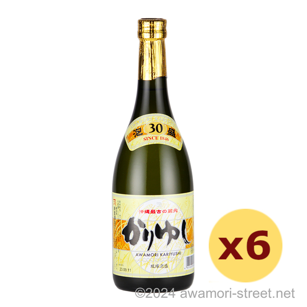 かりゆし 30度,720ml x 6本セット / 新里酒造