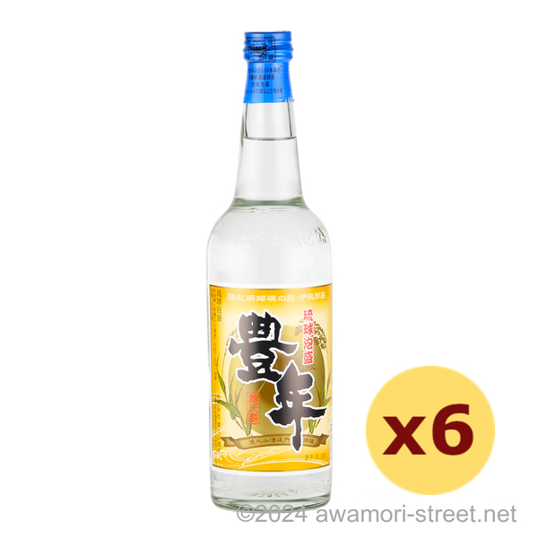 豊年 30度,600ml x 6本セット / 渡久山酒造