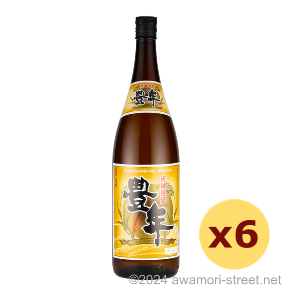 豊年 30度,1800ml x 6本セット / 渡久山酒造