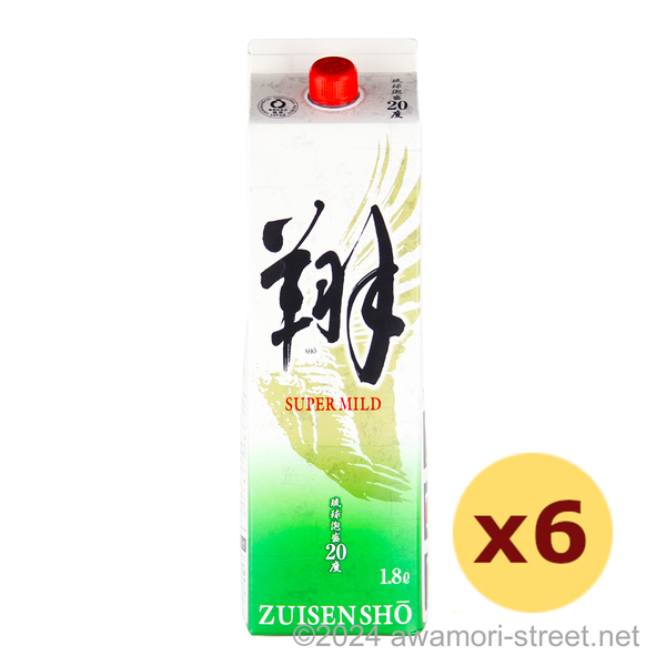 翔スーパーマイルド 紙パック 20度,1800ml x 6本セット / 瑞泉酒造