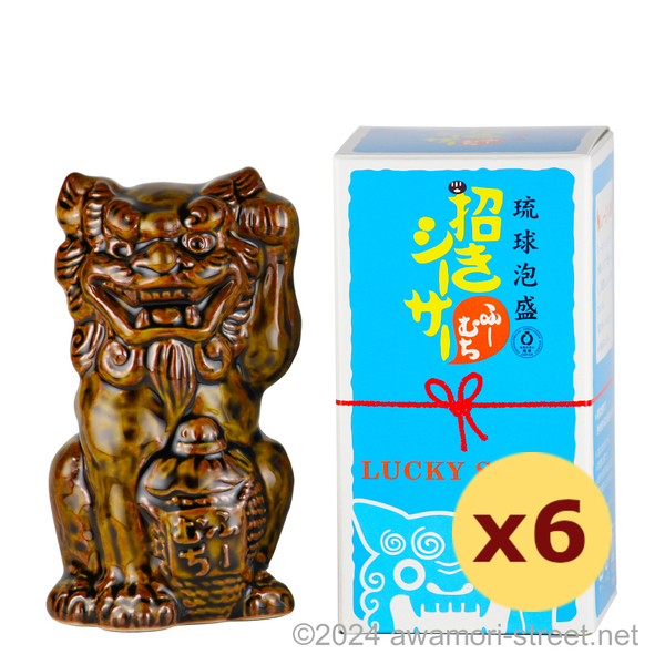 瑞泉 招きシーサー ふーむち 20度,180ml ミニボトル x 6本セット / 瑞泉酒造