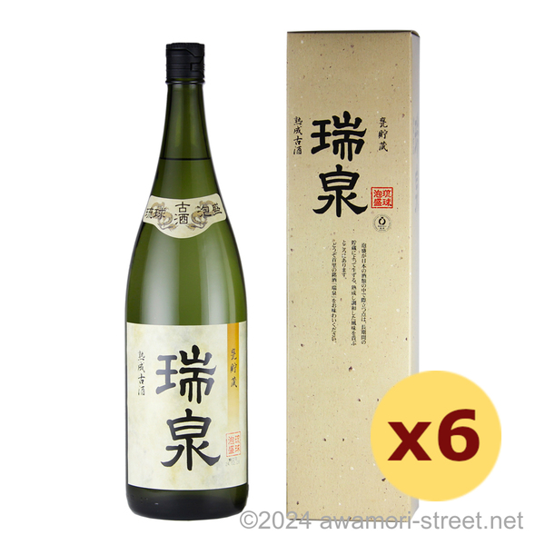 瑞泉 熟成古酒 甕貯蔵 43度,1800ml x 6本セット / 瑞泉酒造