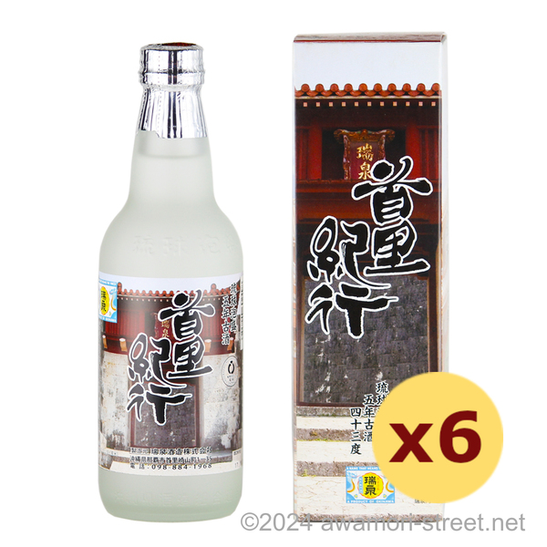 首里紀行 瑞泉 5年古酒 43度,360ml ハーフボトル x 6本セット / 瑞泉酒造