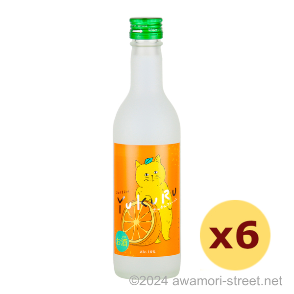 YUKURU たんかんフレーバー 10度,360ml ハーフボトル x 6本セット / 瑞泉酒造