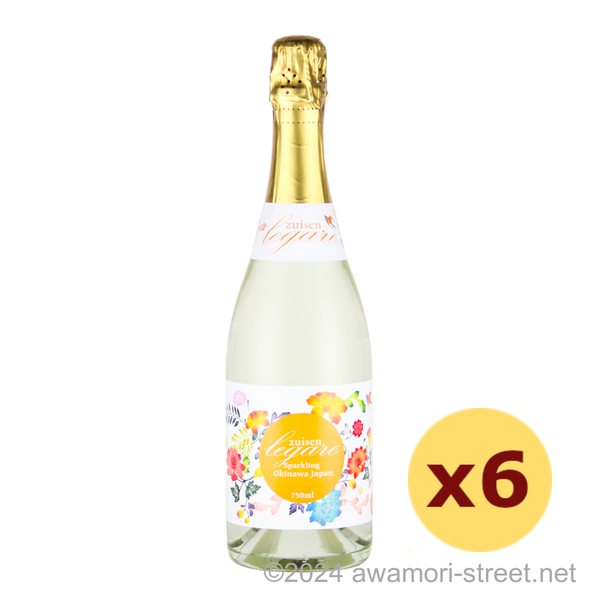 スパークリング泡盛 ZUISEN LEGARE 11度,750ml x 6本セット / 瑞泉酒造