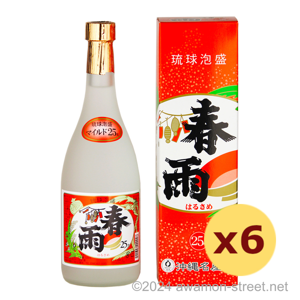 春雨マイルド 25度,720ml x 6本セット / 宮里酒造