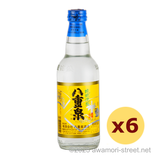 八重泉 30度,360ml ハーフボトル x 6本セット / 八重泉酒造