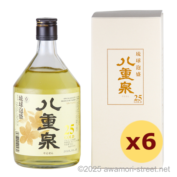 八重泉GOLD 25度,720ml x 6本セット / 八重泉酒造