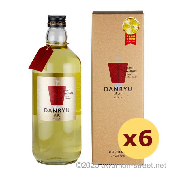 暖流 CRAFT 3年古酒 40度,720ml x 6本セット ウイスキー樽熟成の琥珀色泡盛 / 神村酒造