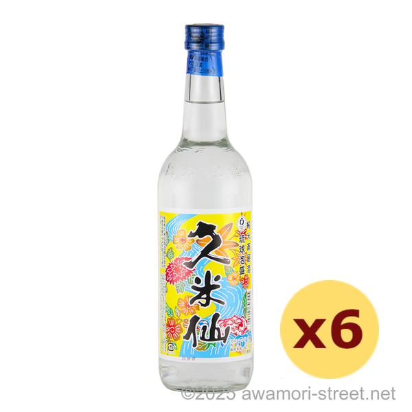 久米仙 紅型 30度,600ml x 6本セット / 久米仙酒造