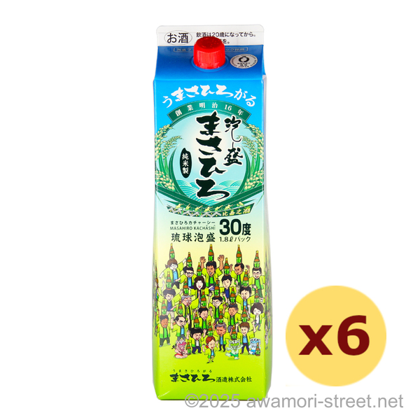 まさひろ カチャーシーパック 30度,1800ml x 6本セット / まさひろ酒造