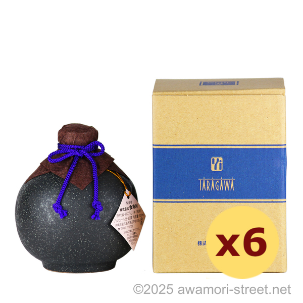 多良川 黒玉 ゆず壺 30度,320ml ハーフボトル x 6本セット / 多良川