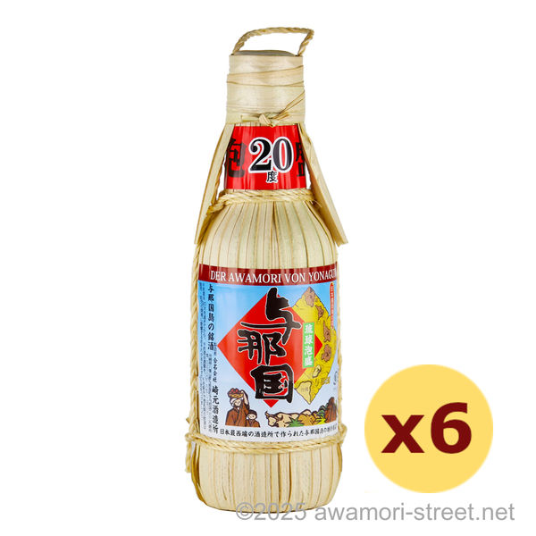 与那国 20度,360ml ハーフボトル x 6本セット / 崎元酒造