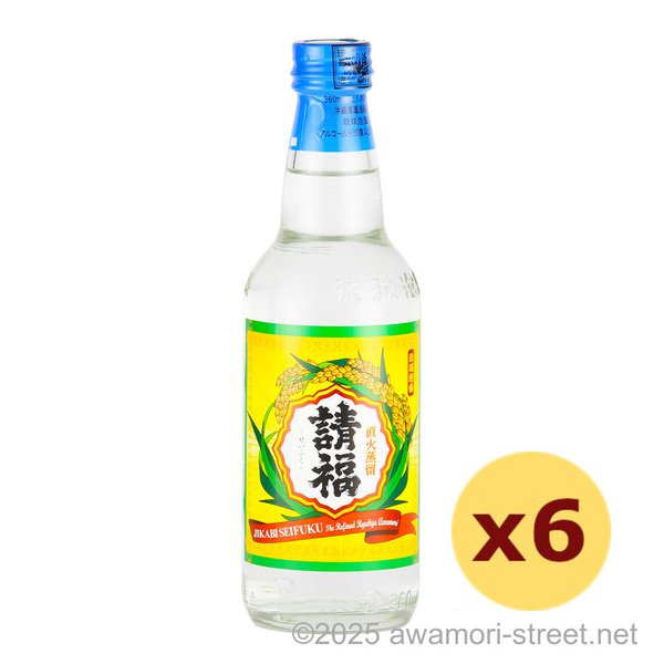 直火請福 30度,360ml ハーフボトル x 6本セット / 請福酒造