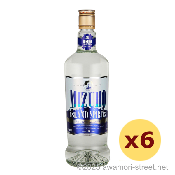 MIZUHO ISLAND SPIRITS 40度,720ml x 6本セット / 瑞穂酒造