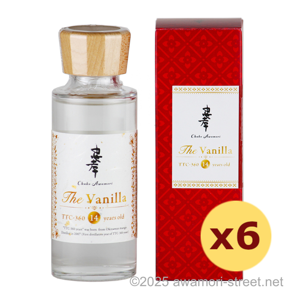 The Vanilla 14年古酒 43度,100ml ミニボトル x 6本セット / 忠孝酒造