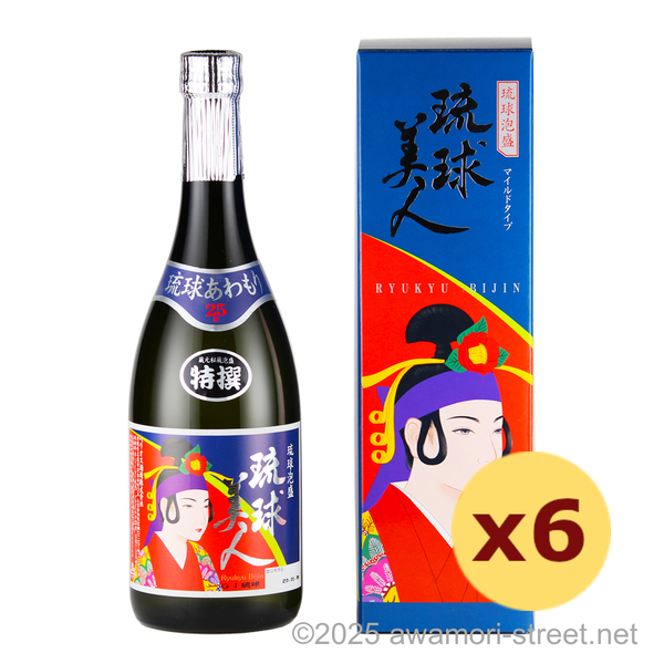 琉球美人 25度,720ml x 6本セット / ヘリオス酒造