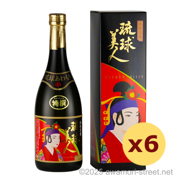 琉球美人 35度,720ml x 6本セット / ヘリオス酒造