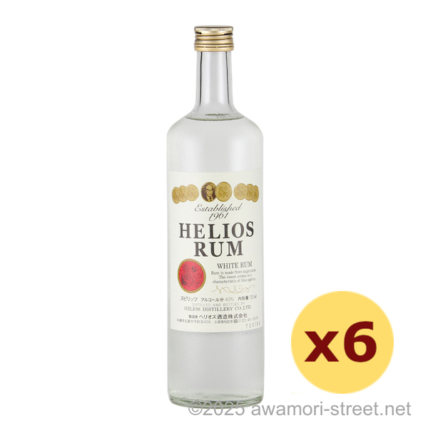 HELIOS RUM 40度,720ml x 6本セット / ヘリオス酒造