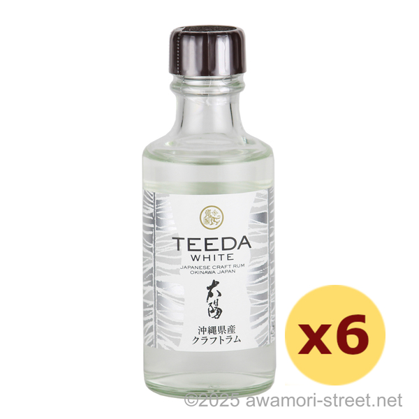 TEEDA WHITE 40度,180ml ミニボトル x 6本セット ラム酒 / ヘリオス酒造