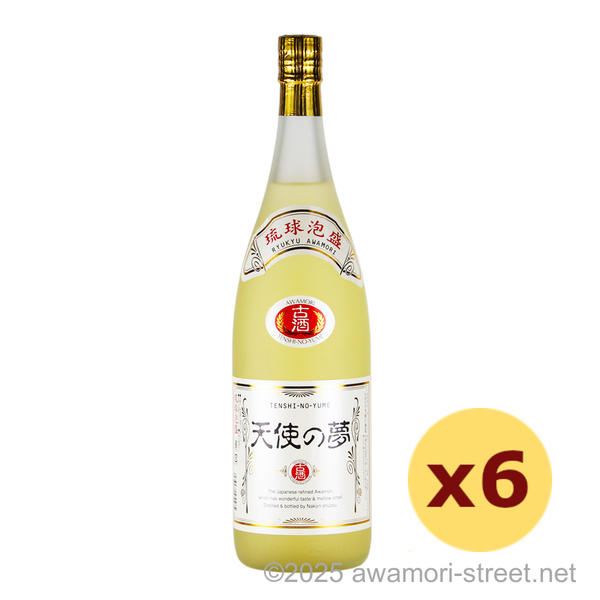 天使の夢 樽貯蔵熟成 三年古酒 25度,1800ml x 6本セット / 今帰仁酒造