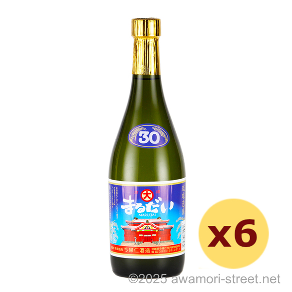 まるだい 30度,720ml x 6本セット / 今帰仁酒造
