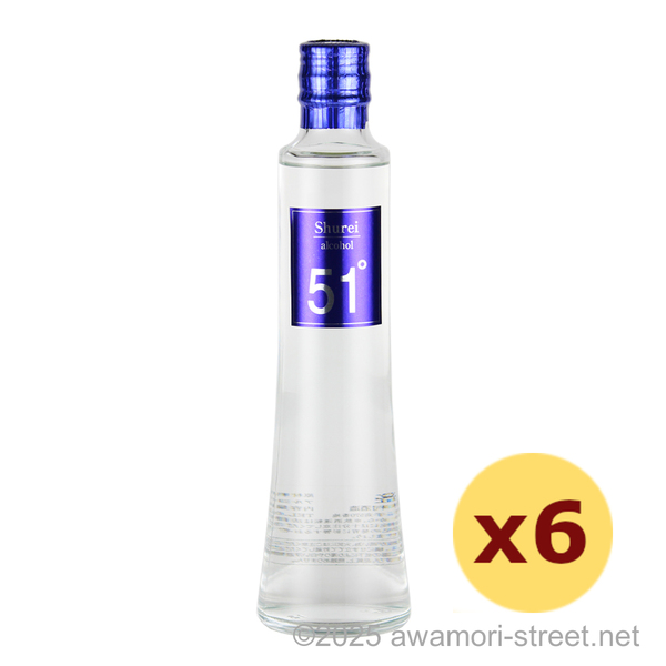 Shurei 原酒 51度,300ml ハーフボトル x 6本セット / 神村酒造