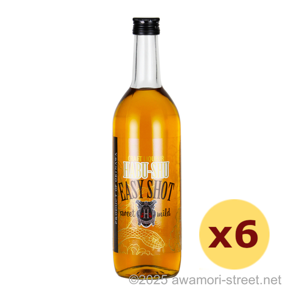 ハブ酒 Double H EASY SHOT 25度,720ml x 6本セット / 南島酒販