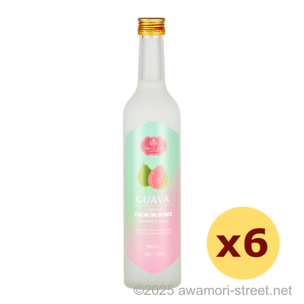 フルーツ工房グァバ 12度,500ml x 6本セット / 新里酒造