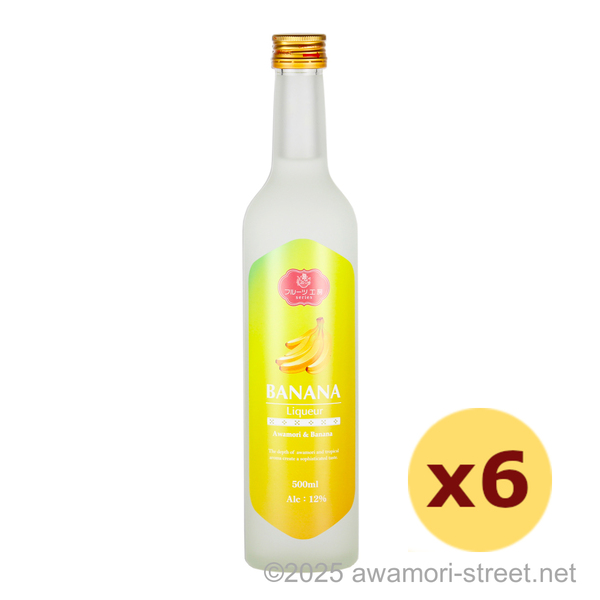 フルーツ工房バナナ 12度,500ml x 6本セット / 新里酒造