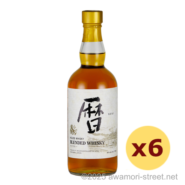 暦ブレンデッドウイスキー 40度,700ml x 6本セット / ヘリオス酒造