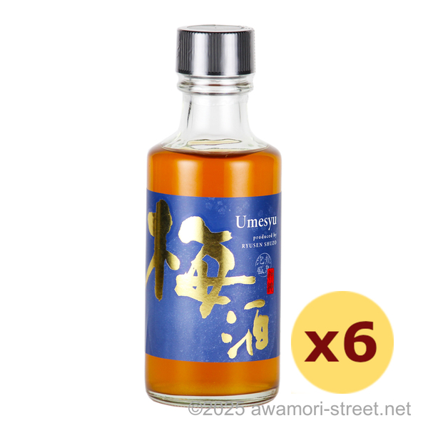 龍泉 梅酒 15度,180ml ミニボトル x 6本セット / 龍泉酒造