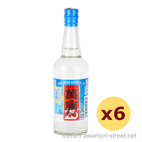 萬座 古酒 マイルド 25度,100ml ミニボトル x 6本セット / 恩納酒造