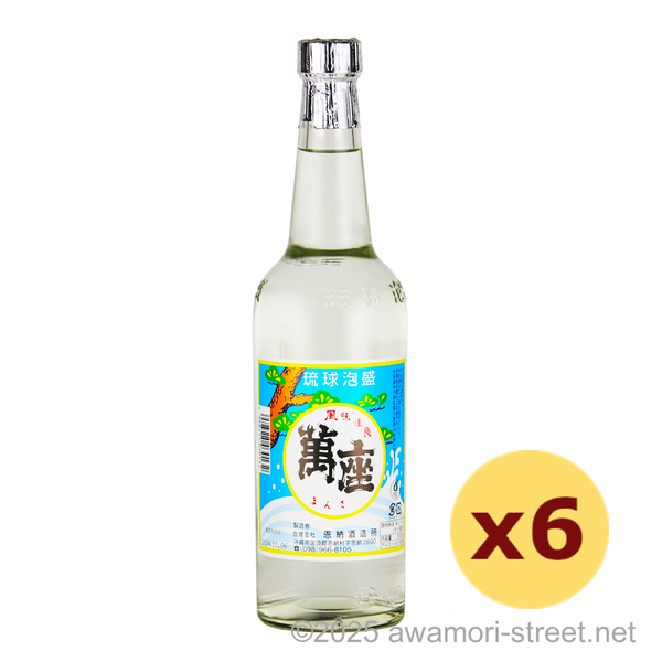 萬座 30度,600ml x 6本セット / 恩納酒造