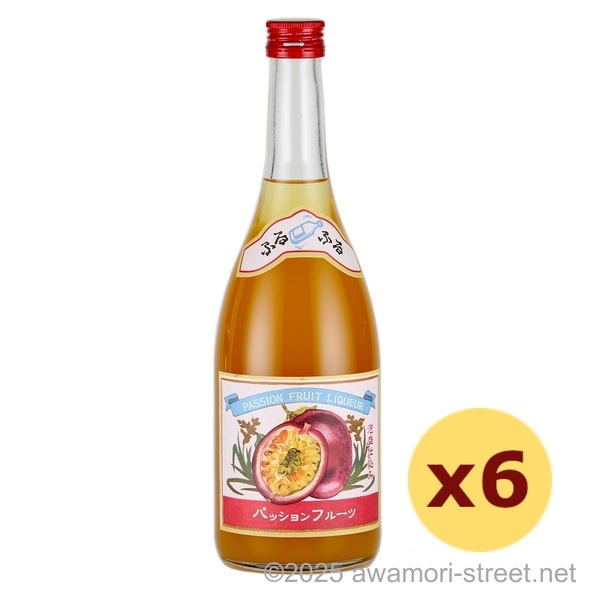 請福パッションフルーツ 泡盛仕込み 17度,720ml x 6本セット / 請福酒造