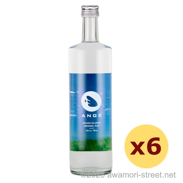 MIYAKO ISLANDS ORIGINAL RUM ANGE 40度,700ml x 6本セット ホワイトラム / 株式会社佐平建設